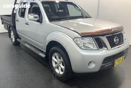 Silver 2011 Nissan Navara Dual Cab Utility St-X 550 (4X4)