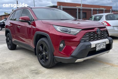 Red 2021 Toyota RAV4 Wagon Cruiser (Awd) Hybrid