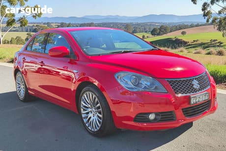 Red 2012 Suzuki Kizashi Sedan Prestige