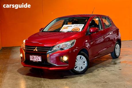 Red 2021 Mitsubishi Mirage Hatchback Es