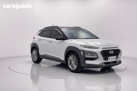 White 2017 Hyundai Kona SUV ELITE 4X4