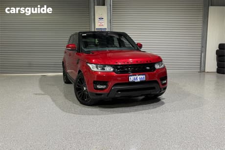 Red 2017 Land Rover Range Rover Sport Wagon 3.0 Tdv6 Se