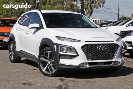 White 2018 Hyundai Kona Wagon Highlander