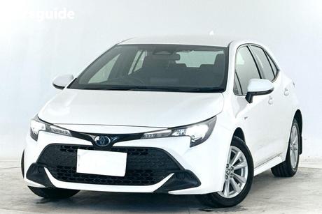 White 2024 Toyota Corolla Hatchback Ascent Sport Hybrid