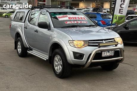 Silver 2015 Mitsubishi Triton Double Cab Utility Glx (4X4)