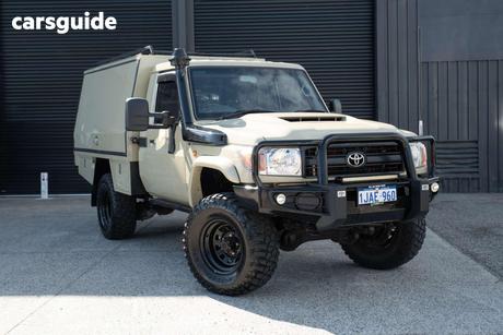 Beige 2018 Toyota Landcruiser Cab Chassis Workmate (4X4)