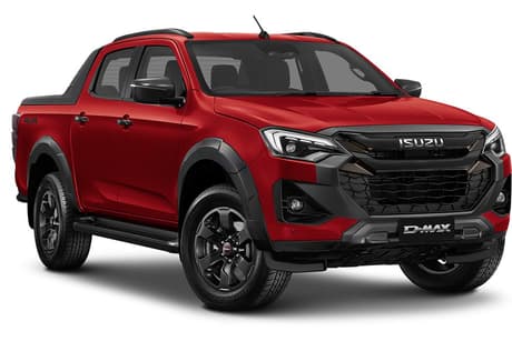 Red 2026 Isuzu D-MAX Crew Cab Utility X-Terrain (4X4)