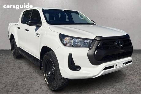 White 2022 Toyota Hilux Double Cab Pick Up Workmate Hi-Rider (4X2)