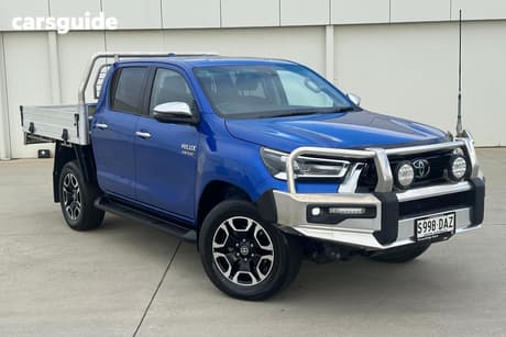 Blue 2023 Toyota Hilux Double Cab Chassis Sr5 (4X4)
