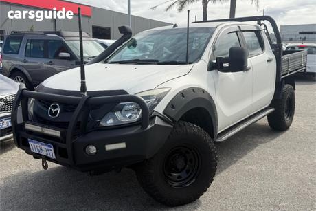 White 2012 Mazda BT-50 Dual Cab Utility Xt (4X4)