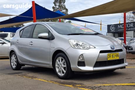 Silver 2013 Toyota AQUA HYBRID Hatch NHP10R
