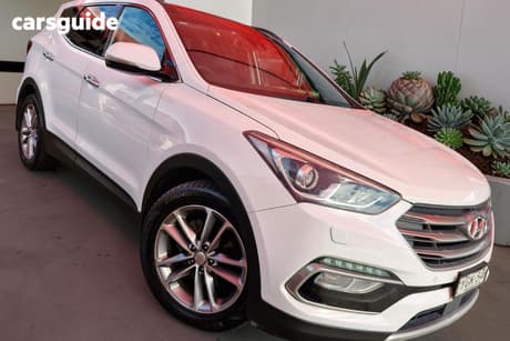 White 2016 Hyundai Santa FE Wagon Highlander Crdi (4X4)