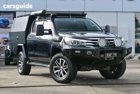Black 2016 Toyota Hilux Dual Cab Utility Sr5 (4X4)