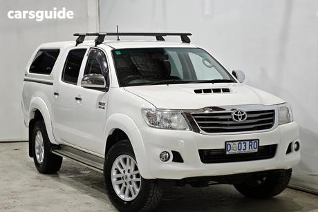 White 2014 Toyota Hilux Dual Cab Pick-up Sr5 (4X4)