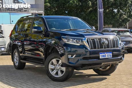 Blue 2022 Toyota Landcruiser Prado Wagon Gxl Flat Tailgate