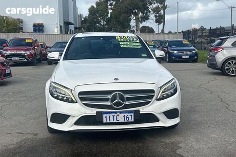 White 2018 Mercedes-Benz C200 Sedan Eq (Hybrid)