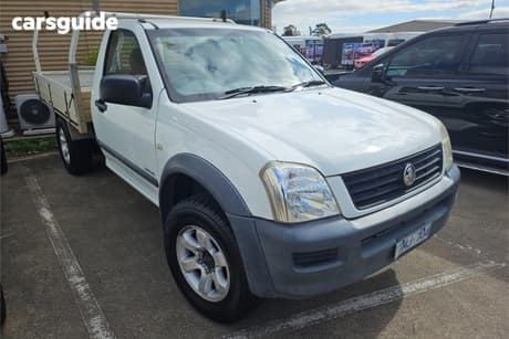 White 2004 Holden Rodeo Space Cab Chassis Lx