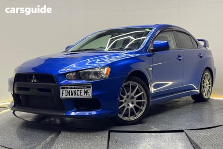 Blue 2008 Mitsubishi Lancer Sedan Evolution