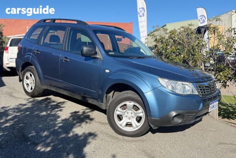 Blue 2010 Subaru Forester Wagon X