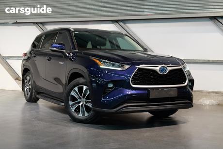 Blue 2021 Toyota Kluger Wagon Gxl Hybrid Awd