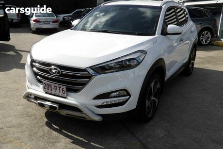 White 2016 Hyundai Tucson Wagon Elite (Awd)