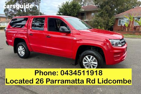 Red 2020 Volkswagen Amarok Dual Cab Utility Tdi420 Core 4Motion (4X4)