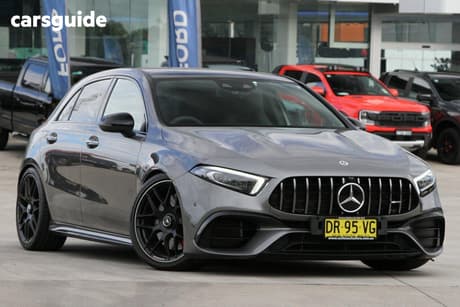 Grey 2021 Mercedes-Benz A45 Hatchback S 4Matic+