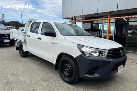 White 2017 Toyota Hilux Dual Cab Utility Workmate