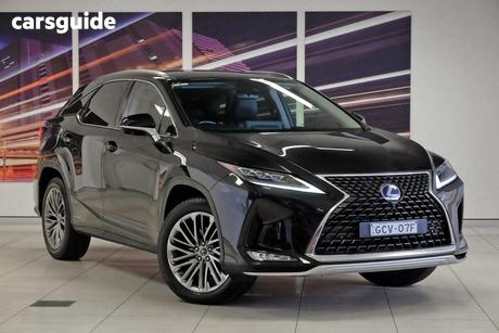 Black 2021 Lexus RX450H Wagon Sports Luxury Hybrid