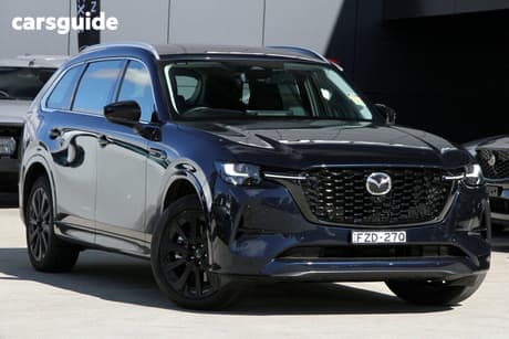 Blue 2025 Mazda CX-80 Wagon P50E Gt