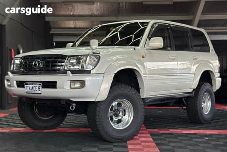 White 1999 Toyota Landcruiser SUV VX LIMITED 4DR WAGON 4SP AUTO 4.2DT