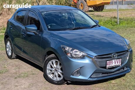Blue 2015 Mazda 2 Hatchback Maxx
