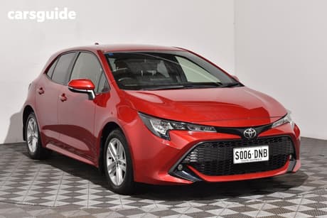 Red 2019 Toyota Corolla Hatchback Sx