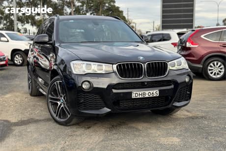 Black 2016 BMW X3 Wagon Xdrive 20D