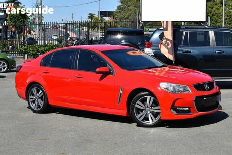 Red 2016 Holden Commodore Sedan Sv6