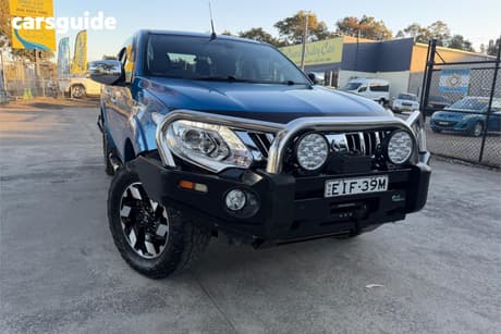 Blue 2016 Mitsubishi Triton Dual Cab Utility Exceed (4X4)