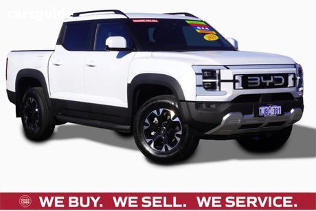 White 2026 BYD Shark 6 Dual Cab Utility Premium