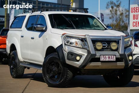 White 2015 Nissan Navara Dual Cab Utility St (4X4)