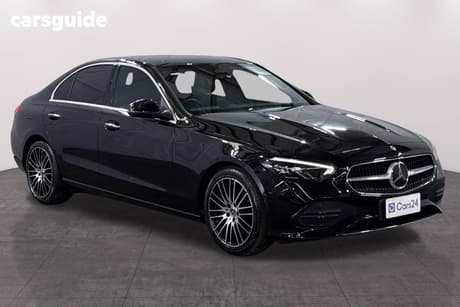 Black 2022 Mercedes-Benz C200 Sedan Mhev