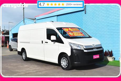 White 2022 Toyota HiAce Van Slwb