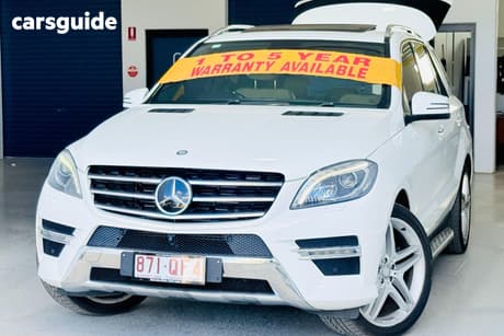 White 2014 Mercedes-Benz ML350 Wagon Cdi Bluetec (4X4)