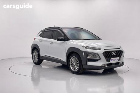 White 2017 Hyundai Kona SUV ELITE 4X4