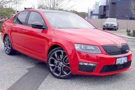 Red 2015 Skoda Octavia Wagon Rs 162 Tsi