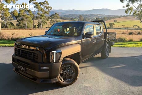 Black 2025 Kia Tasman Double Cab Chassis Sx (4X4) Black Fender