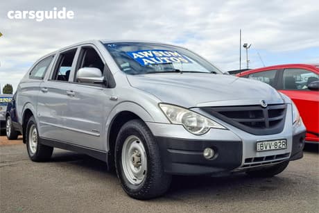 Silver 2011 Ssangyong Actyon Sports Double Cab Utility Tradie