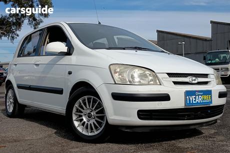 White 2004 Hyundai Getz Hatchback Gl