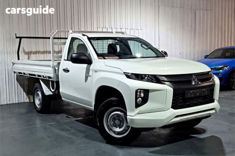 White 2021 Mitsubishi Triton Cab Chassis Glx (4X2)