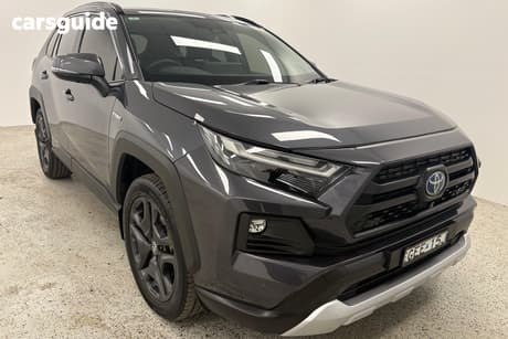 Silver 2022 Toyota RAV4 Wagon Edge (Awd) Hybrid