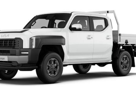 White 2025 Kia Tasman Double Cab Chassis Sx (4X4) Black Fender