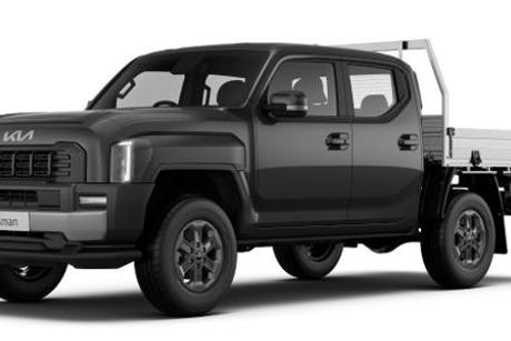 Grey 2025 Kia Tasman Double Cab Chassis Sx (4X4) Black Fender